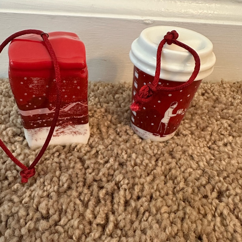 Starbucks Red Holiday Ornaments Set - Picture 2 of 5